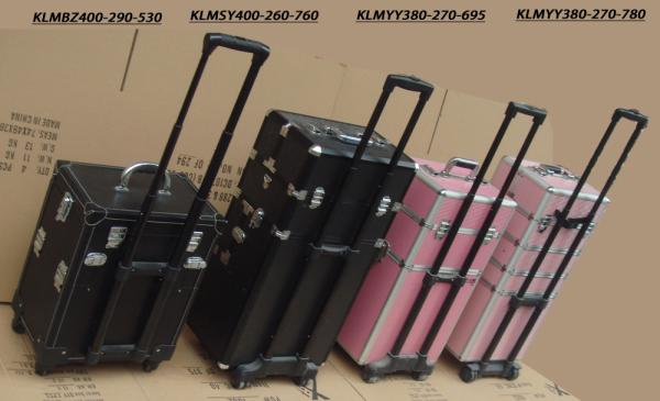Rolling aluminum barber tool case with drawers/barber tool case KLMYY380-270-695