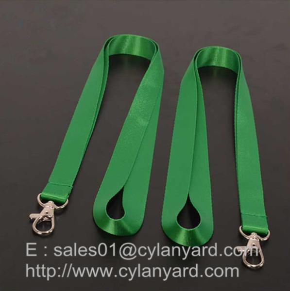 Nylon badge holder lanyards factory China, wholesale print nylon id badge ribbons