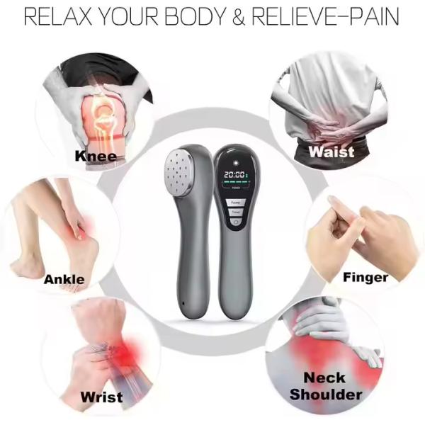 Durable Aluminium Handheld Infrared Red Light Therapy Device for Pain Relief Low-Level Laser Healthcare Apparatus
