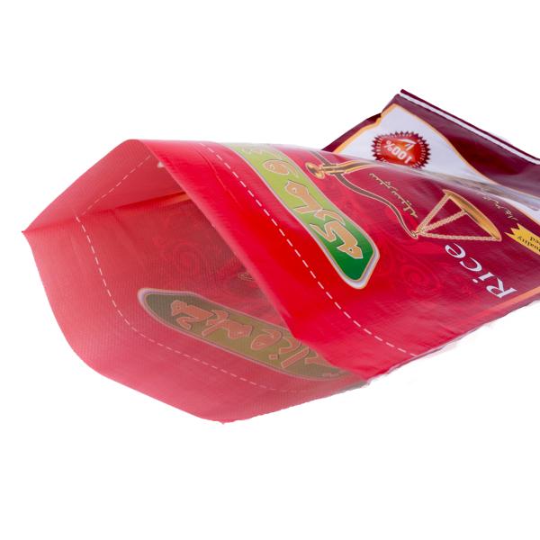 Waterproof PP Woven Grain Rice Packaging Bags with Double Gravure Printing