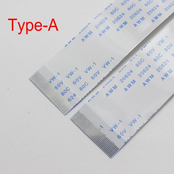 Flat Connect FFC Ribbon Cable 1mm Pitch 40 Pin PET Blue White