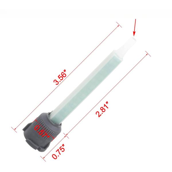 20 Pieces Epoxy Adhesive Mixing Nozzle Tip Resin Mixer Adhesive Gun Applicatior for 1:1 50ml/1.7oz
