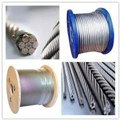 Aço carbono de grau m 72B 60 70 80 Corda de arame anti-torção para guindaste 18X19 Cabo de alta tração