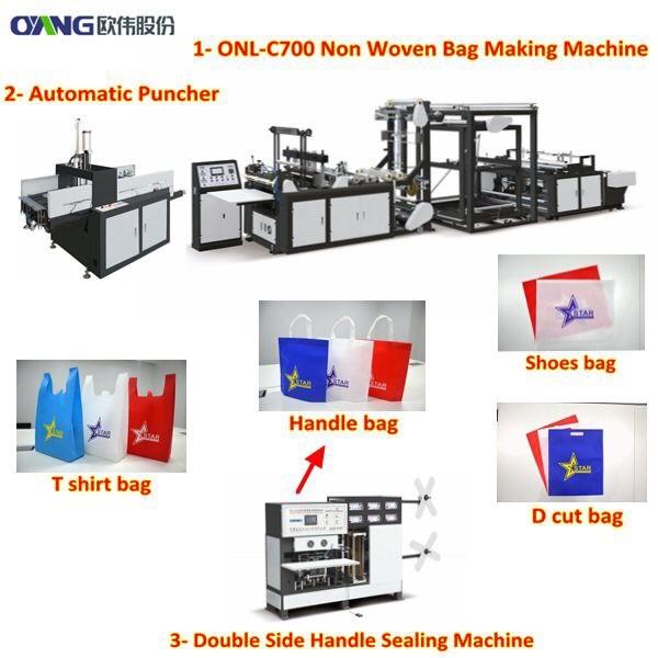 Eco-friendly Non Woven T-shirt Bag Making Machine in Tanzania