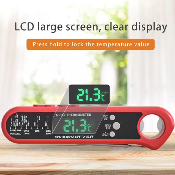 DTH-162 -50 To 300℃ Long Probe Meat Thermometer For BBQ Grill Baking Digital Instant Read Kitchen Food Thermometer