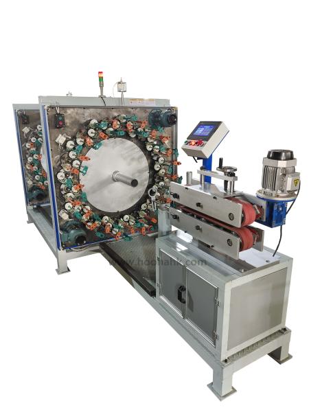 16-160-136 o fio de aço inoxidável dos portadores dos eixos trançou o tipo horizontal máquina da máquina da trança