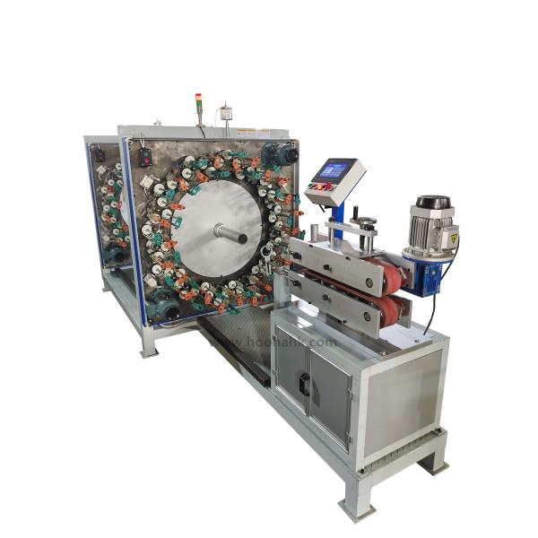 Spindles / Carriers Stainless Steel Horizontal Braiding Machine for Data Cable