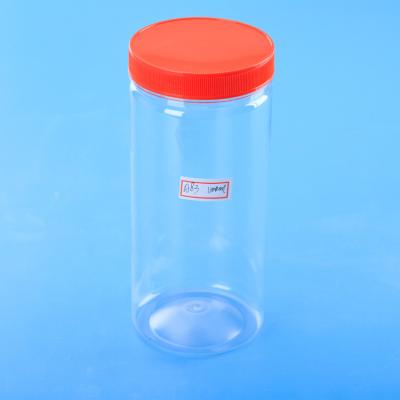 Frascos plásticos dos doces do espaço livre do ANIMAL DE ESTIMAÇÃO 1.1L 38oz com tampas