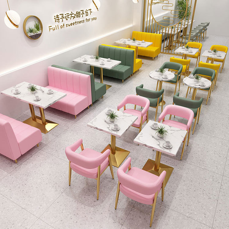 Customizable Durable Modern Design Cafe Furniture and Restaurant Booth Sofa Set