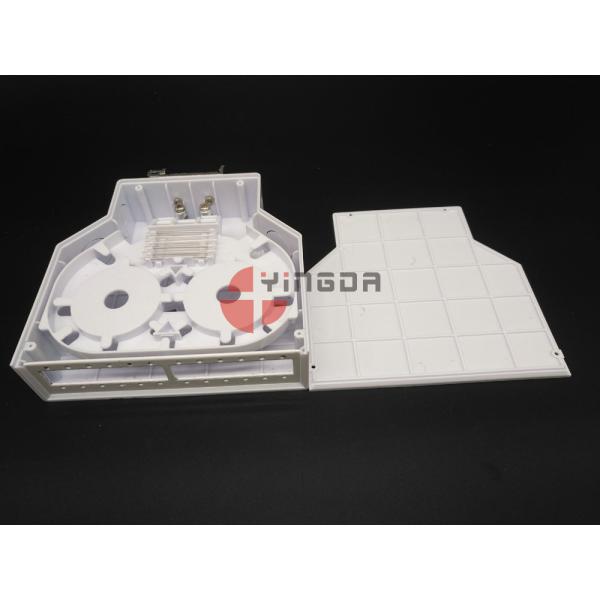 Коробка белого крытого ДИН оптического волокна терминальная, пластиковые ядри коробки 12 прекращения