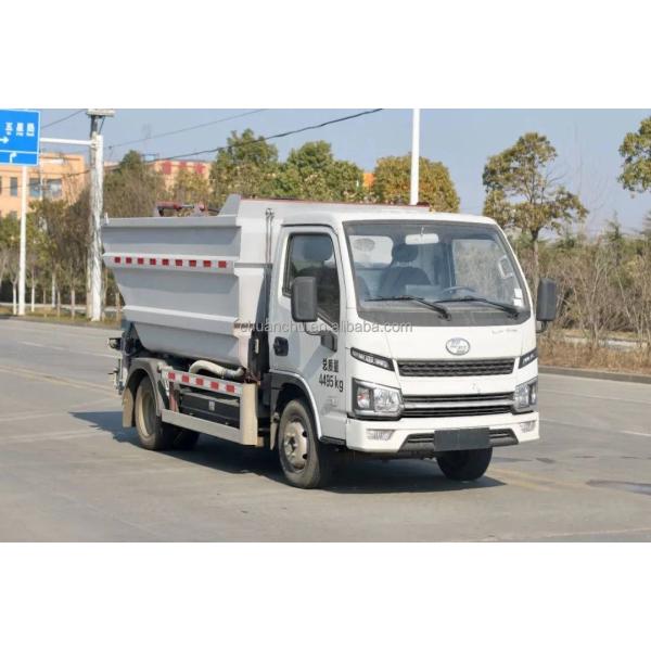 Pure Electric Energy Type Custom's Requirement 4-Sided Self-Loading Garbage Truck Enhancing Waste Collection Efficiency