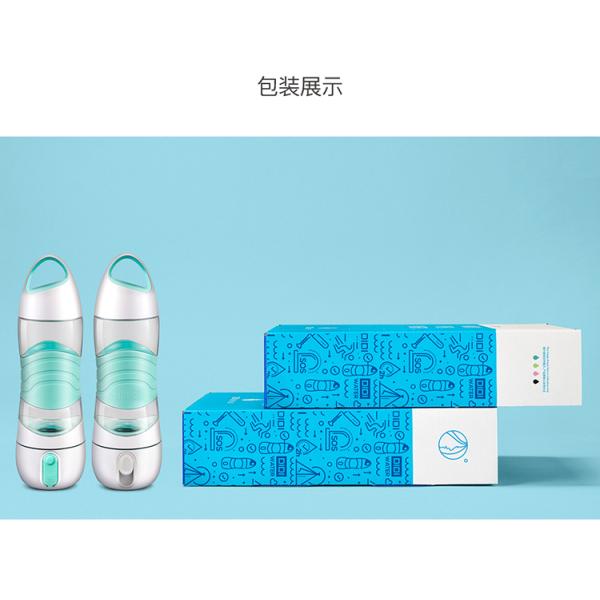 DIDI LED Drink humidifier Bottle multifunction led smart water bottle with spray