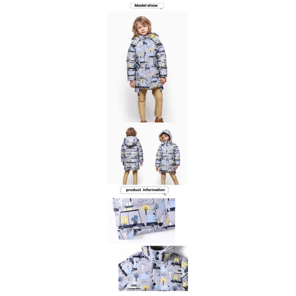 Wholesale Korean Style Outerwear Boutique Insulated Winter Down Coat Best Heavy Half Jacket For Boys