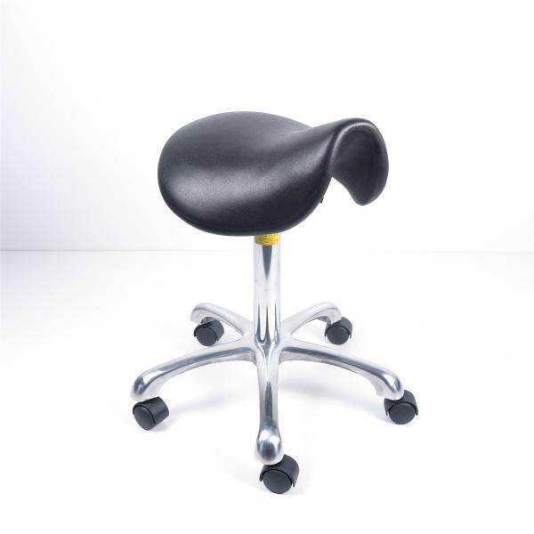 Self Skinny PU Foaming ESD Clean Room Chairs Saddle Stools For Riding Work