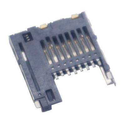 o impulso do titular do cartão da memória de 1.85H 8 Pin Micro SD empurra o tipo de solda interno soquete