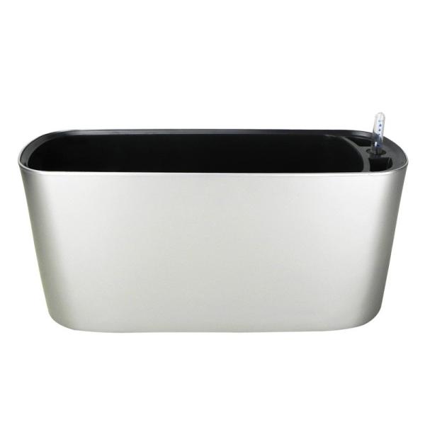 Metal Color Plastic Round Length 40cm Self Watering Houseplant Pots