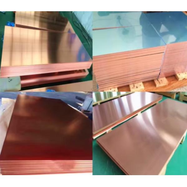 Brushing Solar Reflective Film Bending Cutting Brass Non Alloy Copper Sheet