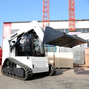 Desnivelación Mini Track Skid Steer Trabajos de tierra Máquina compacta de dirección de patinaje