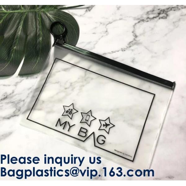 Sinicline Nice Pvc Eva Slider Zipper String Biodegradable T-Shirt Packaging Plastic Bag With Logos Custom Logo Printed