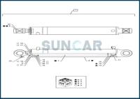 O pistão Rod Seal Kit do cilindro do balanço PS01V00004R400 cabe o CASO CX55B