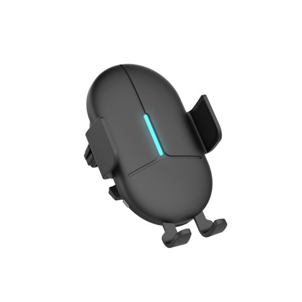 15W Fast 9V 2A Car Mount Wireless Charger Phone Stand For 