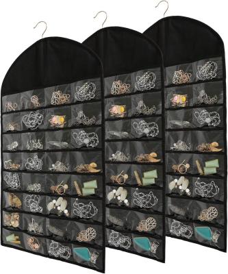 FORAINEAM 3 PACK HANGING JEWELRY ORGANIZER 32 POCES 18 HOOK AND LOOPS Collar OUTRAS OURRINGS OURRINGS OURRINGS OURRINGS OURRINGS