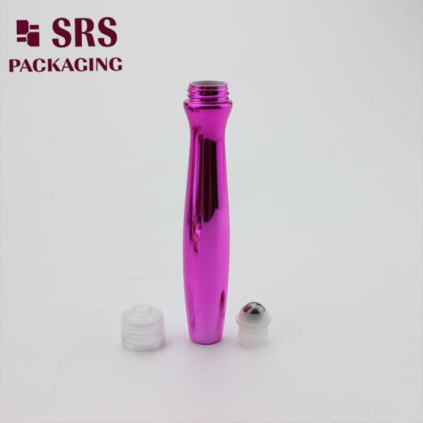 SRS packaging empty plastic eye cream 15ml PETG roller ball bottle
