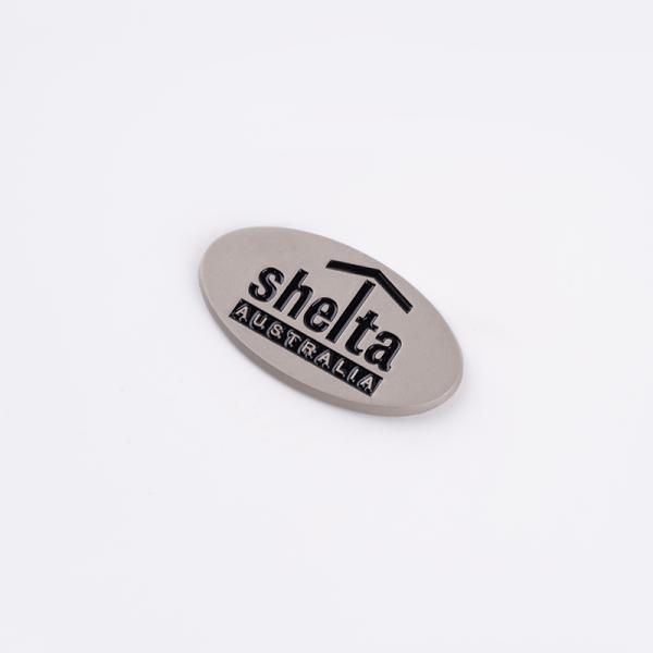 Packaging Printing Customized Nickel Electroformed Metal Badge for Sports Equipment