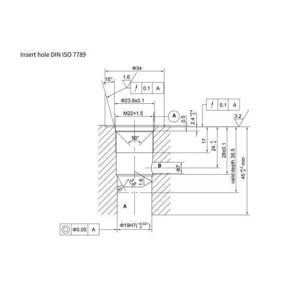 Hydraulic Cylinder  Cartridge Flow Control Valve In Pneumatic System 32 L/min