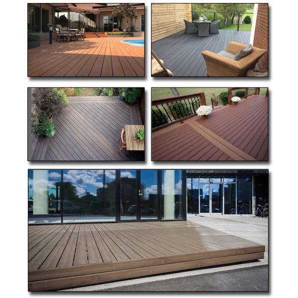 Co Extruded Wood Plastic Composite Decking For Outdoor Space