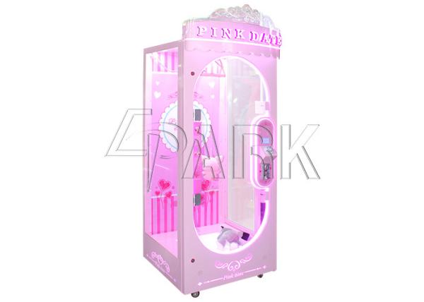 Pink Date Cut Prize Arcade Games Machines With Infrared Sensor LCD Screen Display