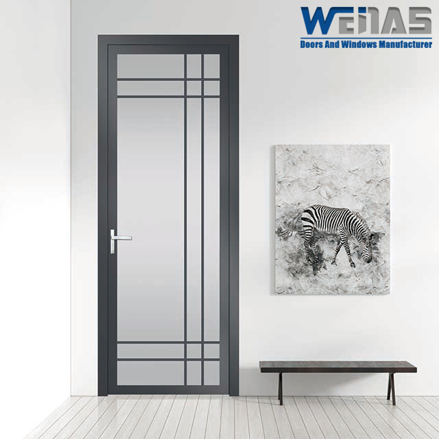 Waterproof 6063-T5 Aluminium Casement Doors Heavy Duty With Insulated Glass