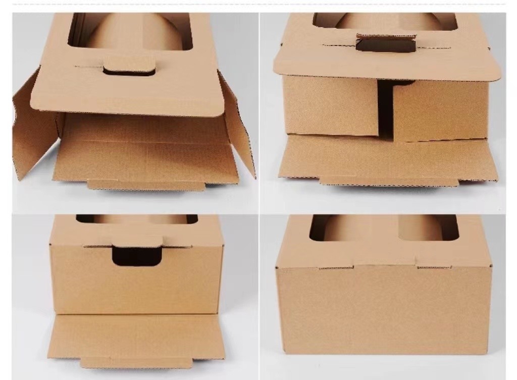 сумка подарка вина 2 бутылок бумажных мешков бутылки вина 10cm*35cm*10cm Biodegradable