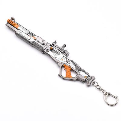 Popular shooting games Ape x Stock Customer customized requirements mini metal gun models keychain 16 cm gift