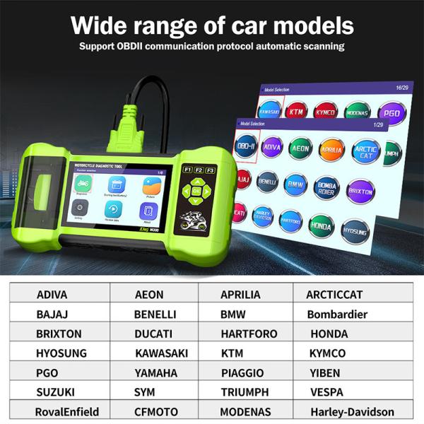 JDiag M300 Motorcycle Tester For Harley Ducati  Intelligent Motorcycle Handheld Diagnostic Instrument