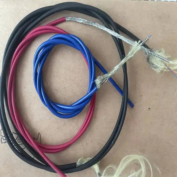 TPU Sheath 1/2 Core Customized Fiber Optic Cable Armored Tactical Grade Spring Tube SUS G652