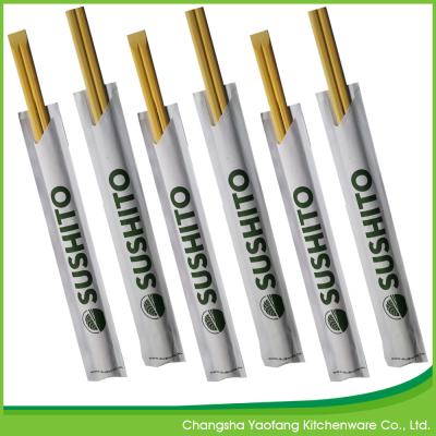 Bamboo Natural Disposable Restaurant Chop Sticks 24cm Tensoge Open Paper Packing