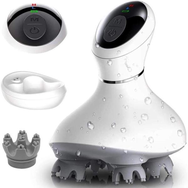 Outil de massage électrique du cuir chevelu rechargeable pour le soulagement du stress