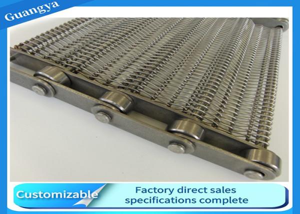 Fio Mesh Conveyor Belt SUS304 do comprimento do congelador JIS 50m do alimento