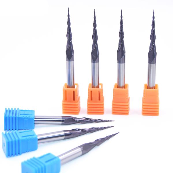 4mm 30 Degree Tapered Ball End Mill Tungsten Carbide For Aluminum