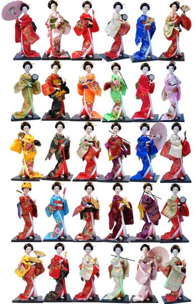 Lot 120 Japanese Geisha Girl Figurine Statue Figure Doll