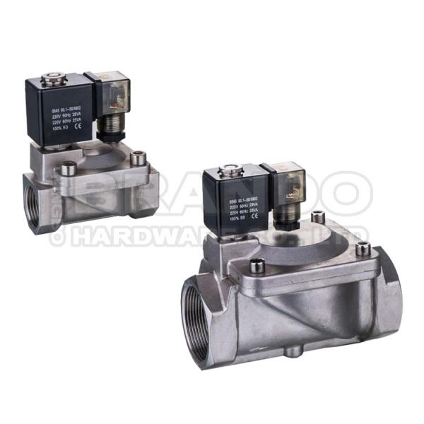 PU220A-06 Shako Type 2/2 Way NC Brass Solenoid Valve 3/4'' 24V DC