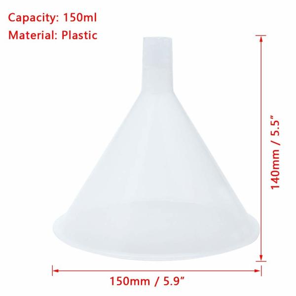 Laboratory Large Plastic Funnel Manufacturer Lab Funnels healthcare supplies Filter Funnels With Wide Mouth,Clear