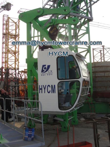 PT6518 65M Jib Boom 10tons Load Top Less Head Tower Cranes Potain Mast