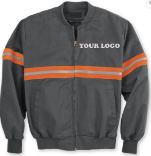 Winter Mens Reflective Jacket 100% Polyester Fleece Inner Fabric Various Size