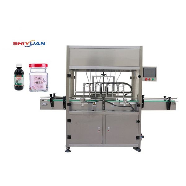 Fully Auto 4 Head Liquid Bottle Filling Machine Honey Fruit Juice Bottle Filling Machine
