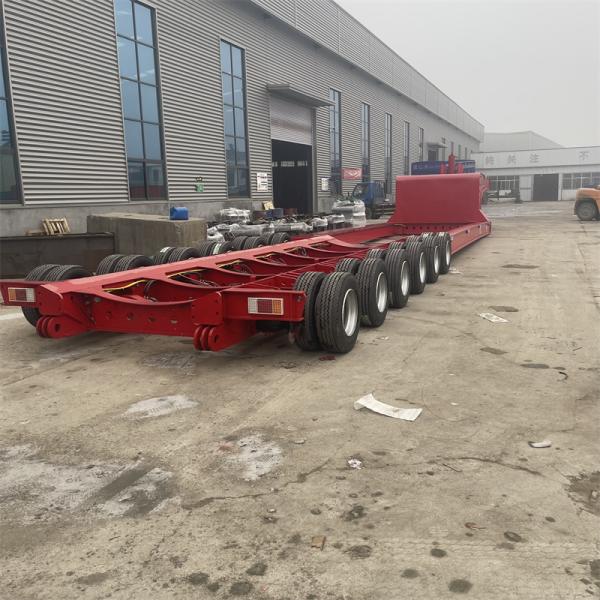 Steel Modular Hydraulic Steering Lowbed Travel Trailer for Wind Power Tower Transporter