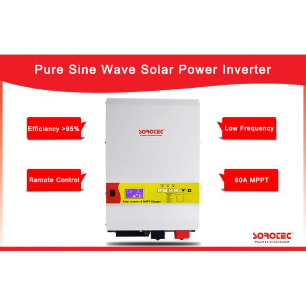 High Quality Output Power Factor 0.9-1.0 6kW 48V Solar Inverters with LCD Display