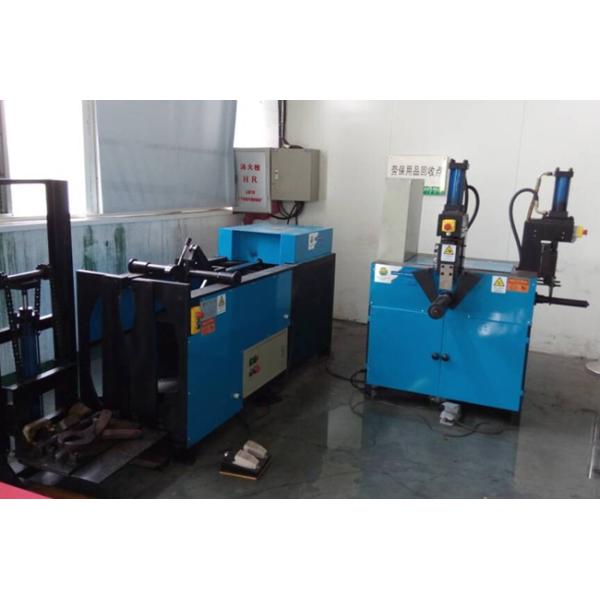 Hydraulic 4KW Scrap Motor Recycling Machine / Copper Cutting Machine Blue Color