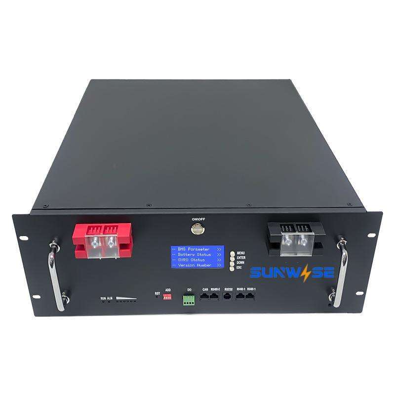 48V Lithium‑ion LiFePO4 Battery 200Ah for Energy Storage, Solar Lithium‑ion Battery with CAN Communication Port for Hybrid Grid